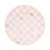 Mackenzie-childs Check Dinner Plate In Pink