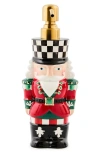 Mackenzie-childs Mackenzie Childs Check It Out Ceramic Nutcracker Soap Dispenser In Multi