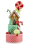 Mackenzie-childs Mackenzie Childs Check It Out Gingerbread Fabric Tree Topper In Multi