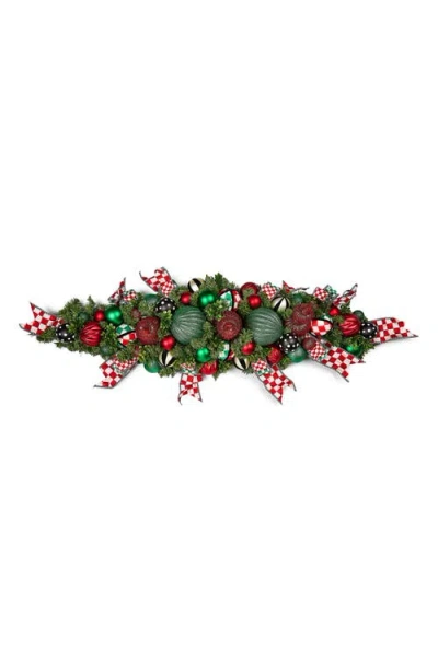 Mackenzie-childs Mackenzie Childs Check It Out Illuminated Mantel Arrangement In Multi