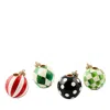Mackenzie-childs Check It Out Ornament Candle Holders, Set Of 4 In Multi