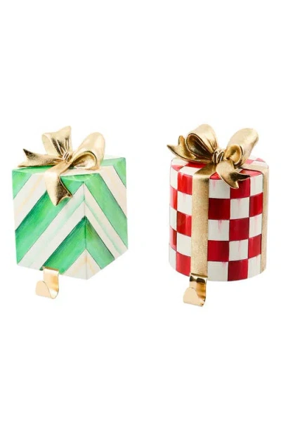 Mackenzie-childs Mackenzie Childs Check It Out Gift Stocking Hol In Multi