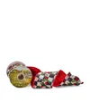 Mackenzie-childs Check Print Cosy Holly Ribbon In Multi