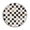 Mackenzie-childs Black Check Round Platter