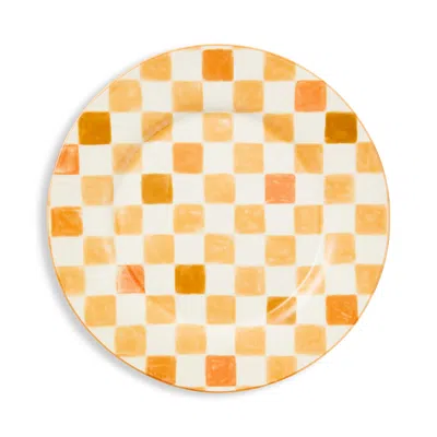 MACKENZIE-CHILDS MACKENZIE-CHILDS CHECK ROUND PLATTER
