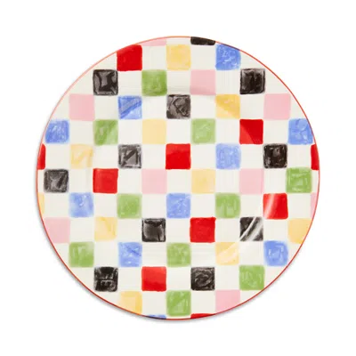MACKENZIE-CHILDS MACKENZIE-CHILDS CHECK ROUND PLATTER