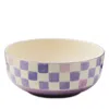 Mackenzie-childs Check Serving Bowl In Purple