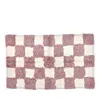 Mackenzie-childs Mackenzie Childs Checkerboard Pink Bath Rug In Pink