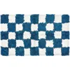 Mackenzie-childs Mackenzie Childs Checkerboard Navy Bath Rug In Multi