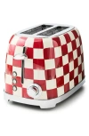 Mackenzie-childs Mackenzie Childs Cherry Check 2-slice Toaster In Red