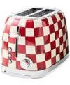Mackenzie-childs Cherry Check 2-slice Toaster In Multi