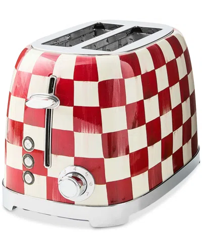 Mackenzie-childs Cherry Check 2-slice Toaster In Multi