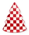 Mackenzie-childs Cherry Check Tree Dish In Multi