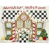 Mackenzie-childs Mackenzie Childs Christmas Gingerbread House Indoor Rug In White