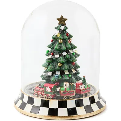 Mackenzie-childs Mackenzie Childs Christmas Tree Train Music Box In Multi
