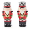 Mackenzie-childs Classic Courtly Nutcracker Salt & Pepper Shakers In Multi