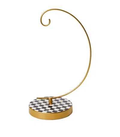 Mackenzie-childs Classic Courtly Ornament Stand In Gold