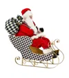 Mackenzie-childs Mackenzie Childs Classic Courtly Check Santa Claus In Red
