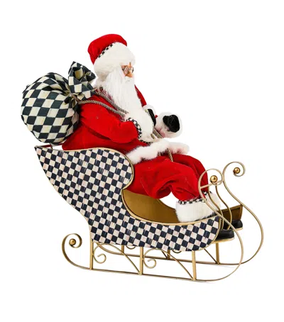 Mackenzie-childs Mackenzie Childs Classic Courtly Check Santa Claus In Red