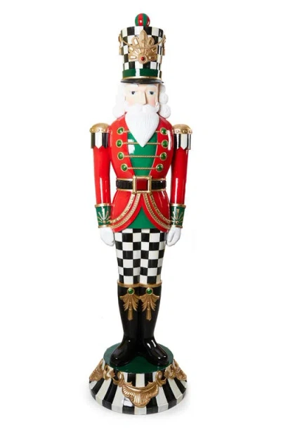 Mackenzie-childs Mackenzie Childs Classic Courtly Trophy Nutcracker In Red
