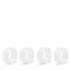 Mackenzie-childs Clear Check Napkin Rings, Set Of 4
