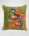 Mackenzie-childs Cockatiel Chartreuse Pillow