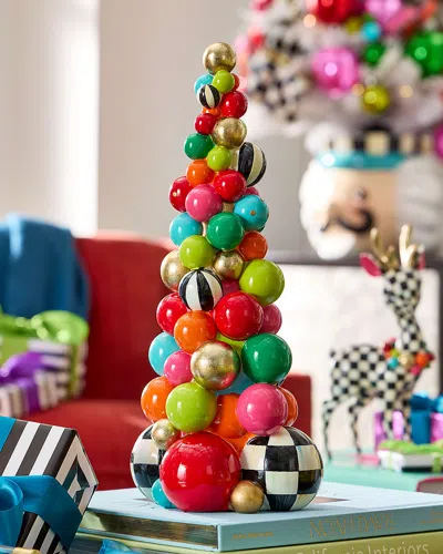 Mackenzie-childs Confetti Christmas Bauble Tree In Multi