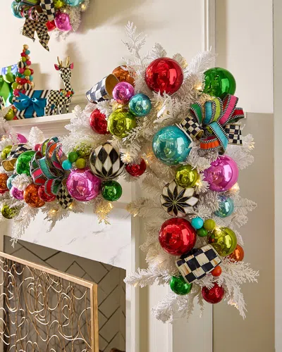 Mackenzie-childs Confetti Christmas Garland, 71" In Multi
