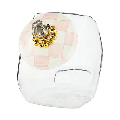 Mackenzie-childs Cookie Jar With Rosy Check Enamel Lid In No Color