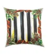 Mackenzie-childs Cotton Holly Stripe Cushion