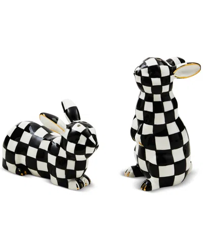 Mackenzie-childs Courtly Bunny Salt & Pepper Set In No Color