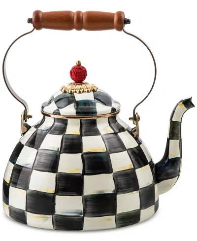 MACKENZIE-CHILDS COURTLY CHECK 3-QT. TEA KETTLE