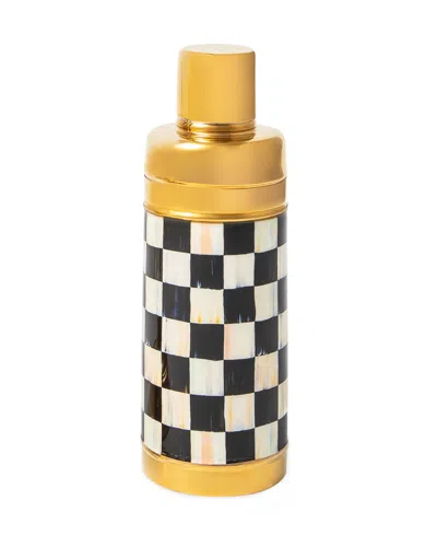 Mackenzie-childs Courtly Check 3260 Cocktail Shaker In Black,white