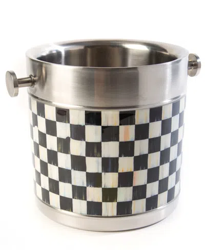 Mackenzie-childs Stainless Steel Courtly Check Ice Bucket In No Color