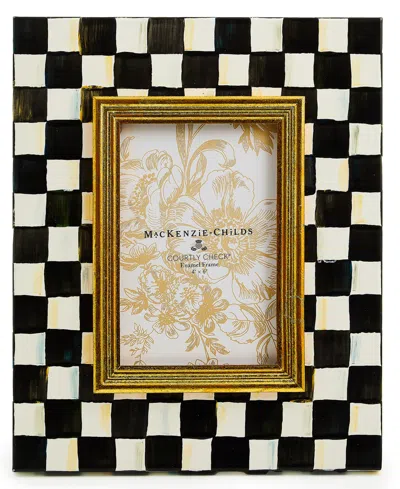 MACKENZIE-CHILDS COURTLY CHECK 4" X 6" PICTURE FRAME