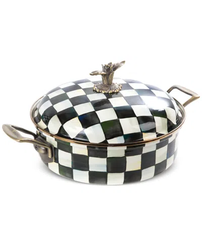 Mackenzie-childs Courtly Check 5-quart Casserole Dish In Black