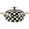 Mackenzie-childs Mackenzie Childs Courtly Check 5-quart Casserole With Lid In Black