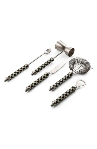 Mackenzie-childs Mackenzie Childs Courtly Check 6-piece Bar Tool Set