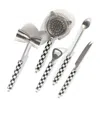 Mackenzie-childs Courtly Check Bar Tool Set In Black