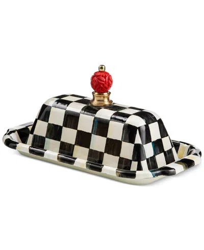 MACKENZIE-CHILDS COURTLY CHECK BUTTER BOX