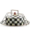Mackenzie-childs Courtly Check Cake Carrier