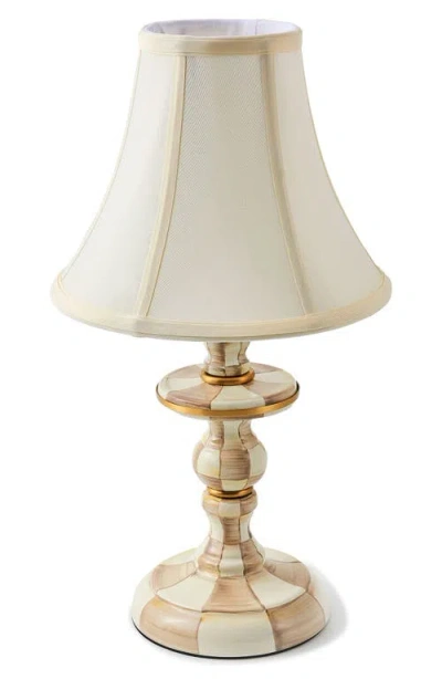 Mackenzie-childs Mackenzie Childs Courtly Check Candlestick Lamp In Neutral