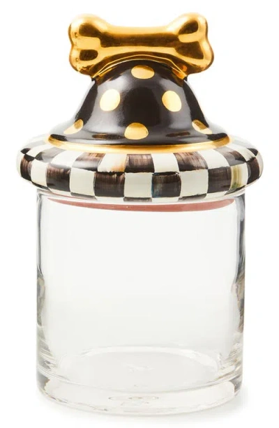 Mackenzie-childs Mackenzie Childs Courtly Check Canine Cookie Jar In Multi