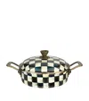 Mackenzie-childs Courtly Check Casserole Dish In Black