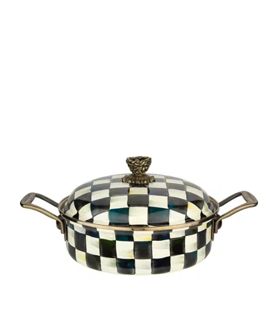 Mackenzie-childs Courtly Check Casserole Dish In Black