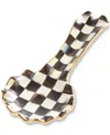 Mackenzie-childs Courtly Check Ceramic Spoon Rest In No Color