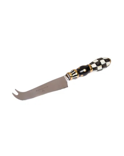 Mackenzie-childs Courtly Check Cheese Knife In Black