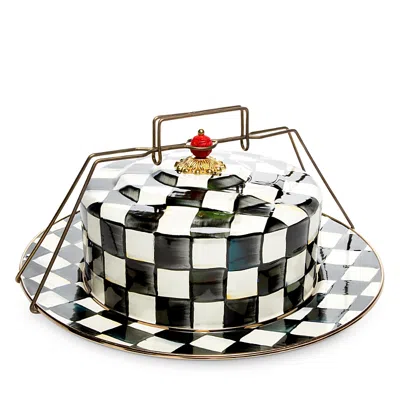 Mackenzie-childs Courtly Check Cake Carrier