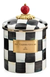 Mackenzie-childs Mackenzie Childs Courtly Check Enamel Canister
