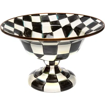 Mackenzie-childs Mackenzie Childs Courtly Check Enamel Compote In Multi